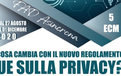 Corso FAD – Cosa cambia con il nuovo regolamento UE sulla privacy?